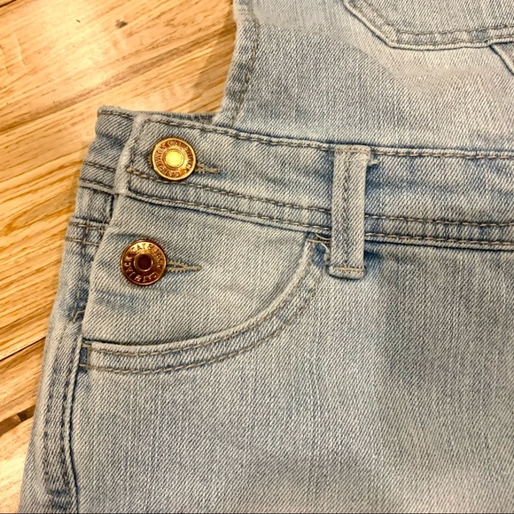 *Bundle Sale* Cat & Jack overall shorts light wash 5 - Picture 4 of 7